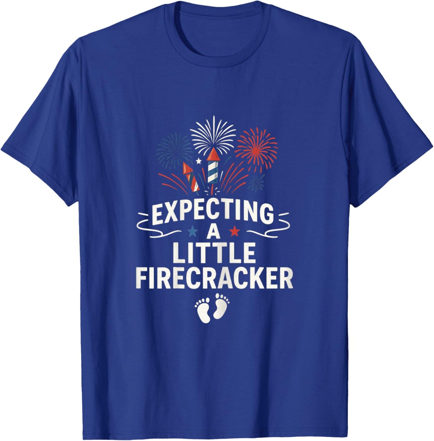 4th of July Pregnancy Announcement Tank Baby Reveal T-Shirt - T-Shirt | Royal