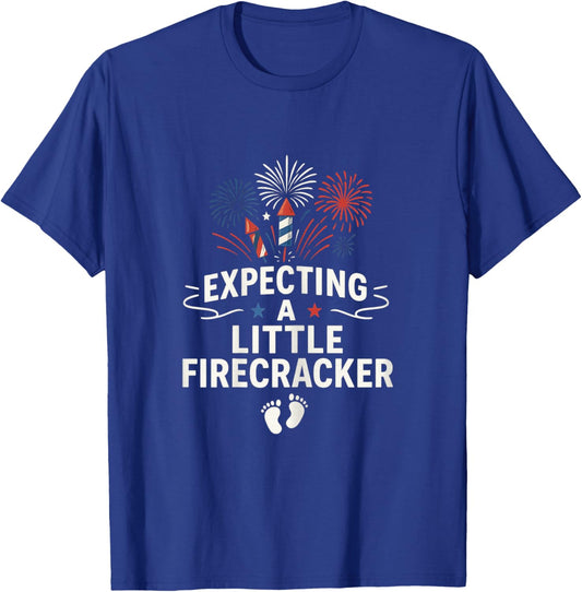 4th of July Pregnancy Announcement Tank Baby Reveal T-Shirt - T-Shirt | Royal