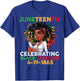 Black Girl Juneteenth 6-19-1865 Celebration Black Freedom T-Shirt - T-Shirt | Royal