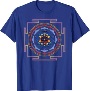 SRI YANTRA - luck and prosperity II - colored I T-Shirt - T-Shirt | Royal