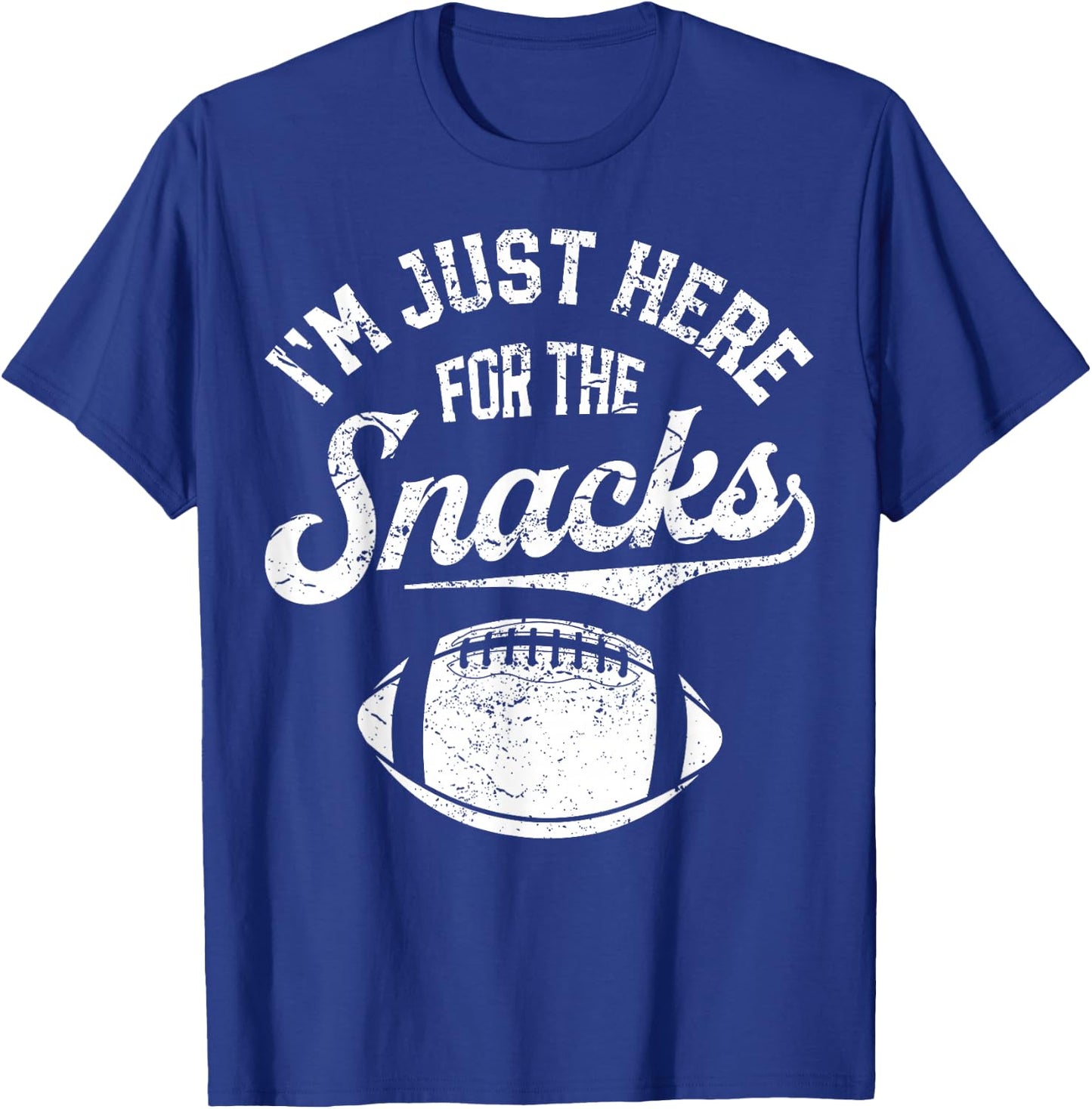 I'm Just Here For The Snacks Funny Fantasy Football League T-Shirt - T-Shirt | Royal