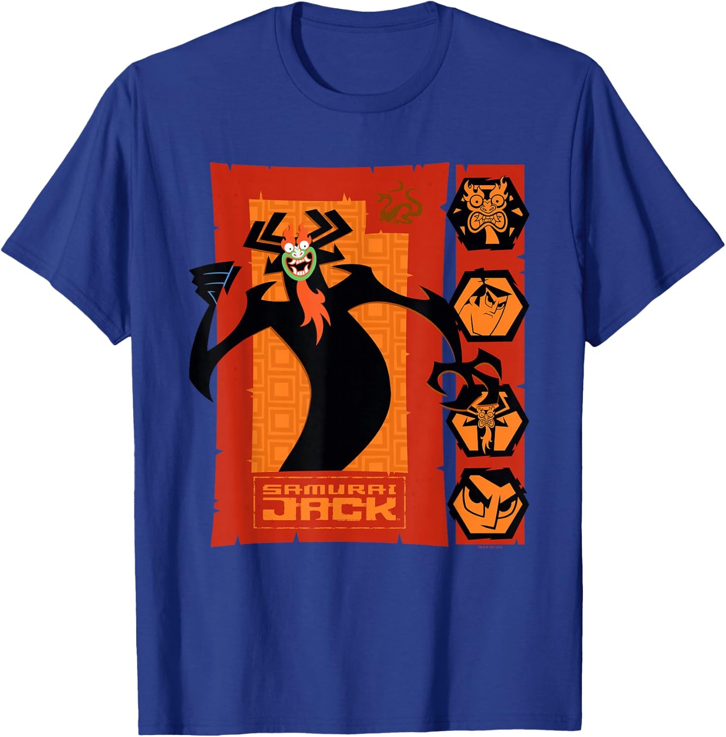 Samurai Jack Aku Close-Up Moods Cartoon T-Shirt - T-Shirt | Royal