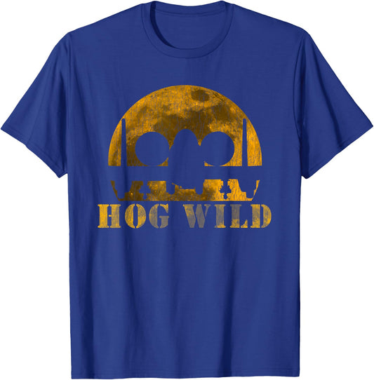A10 Warthog Hog Wild Silhouette Military Aviation T Shirt T-Shirt - T-Shirt | Royal