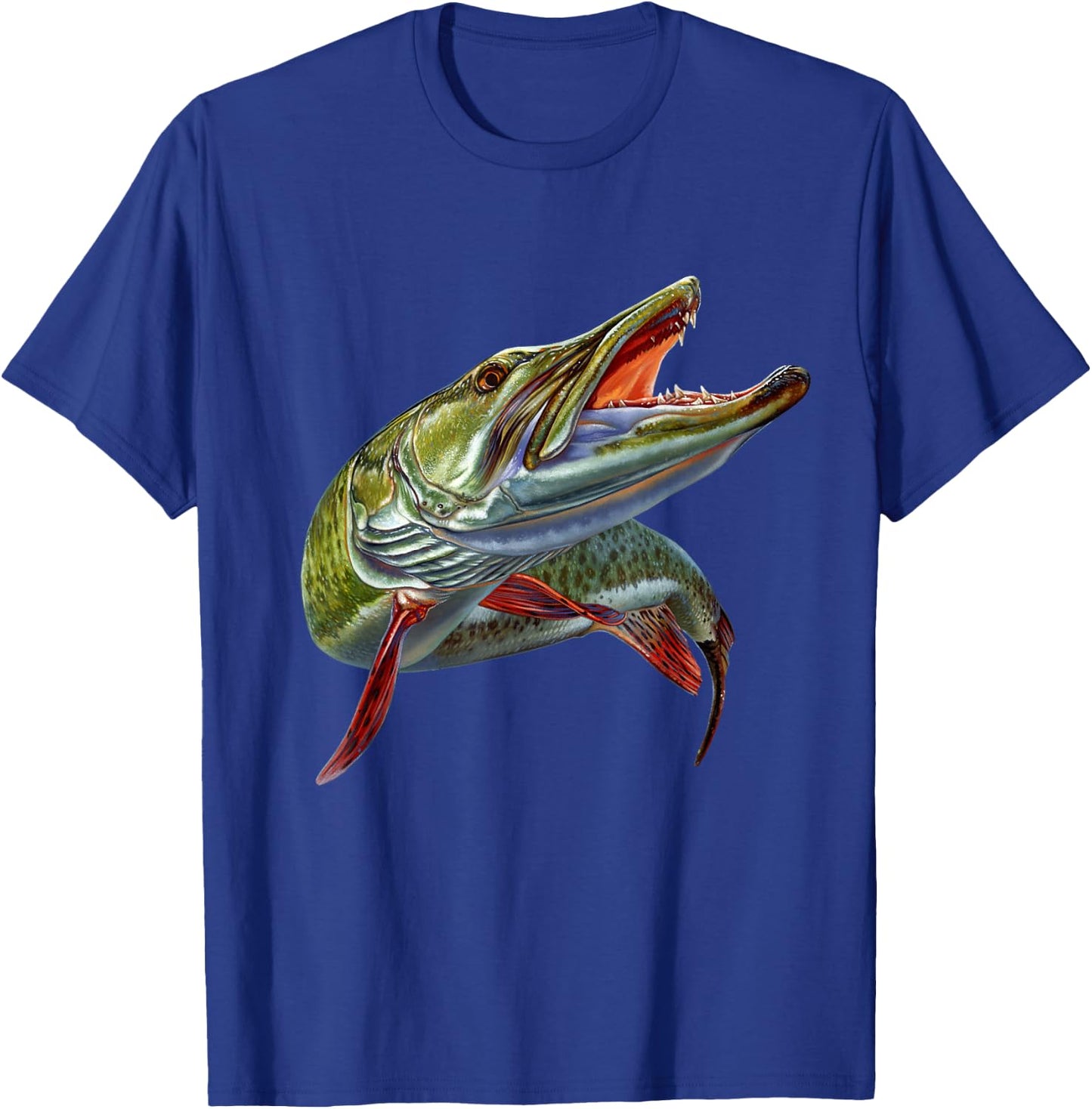 Muskie Hunter Musky Fisherman Lure Fly Fishing Novelty Gifts T-Shirt - T-Shirt | Royal