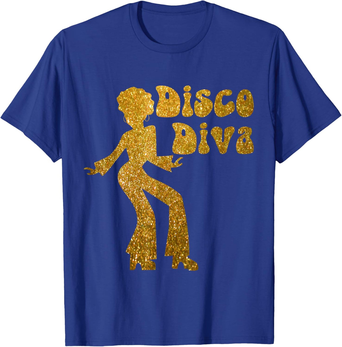 Disco Diva - Retro 70's Seventies Retro Disco Ball T-Shirt - T-Shirt | Royal