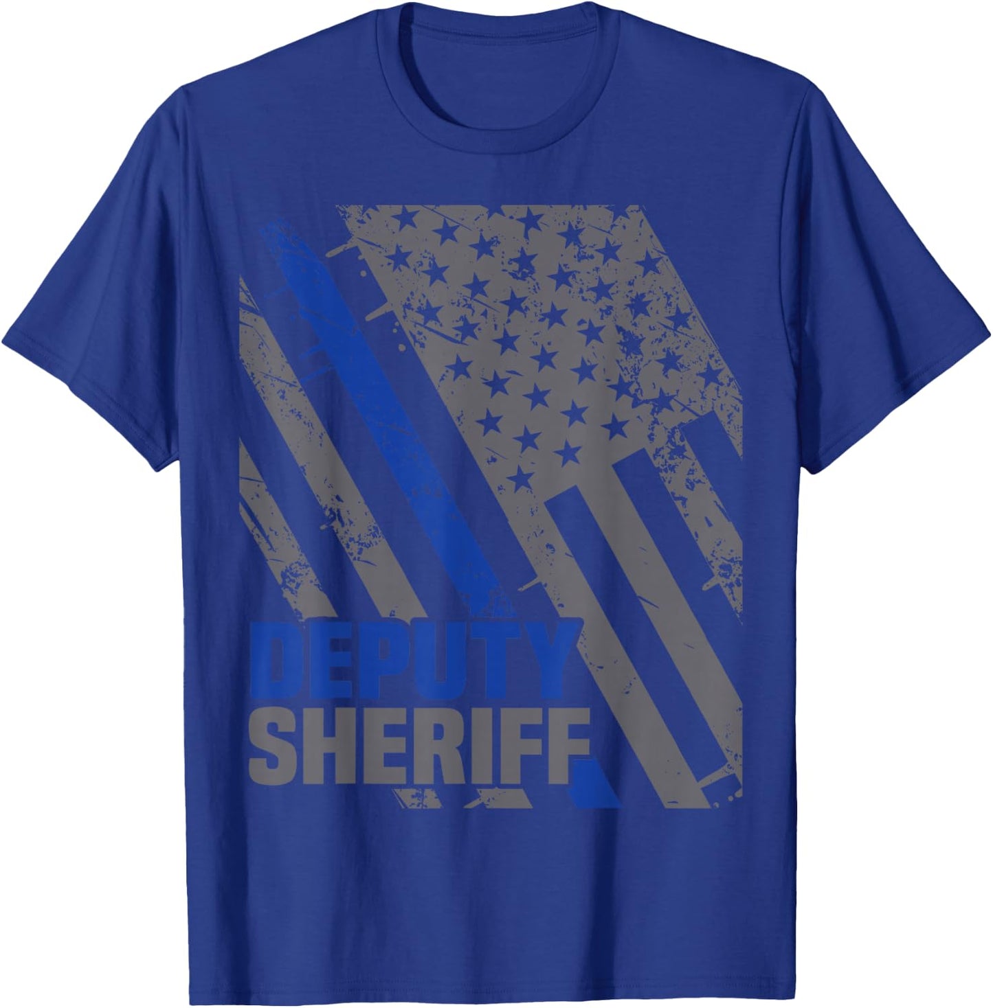 Deputy Sheriff Police Thin Blue Line Cop T-Shirt - T-Shirt | Royal