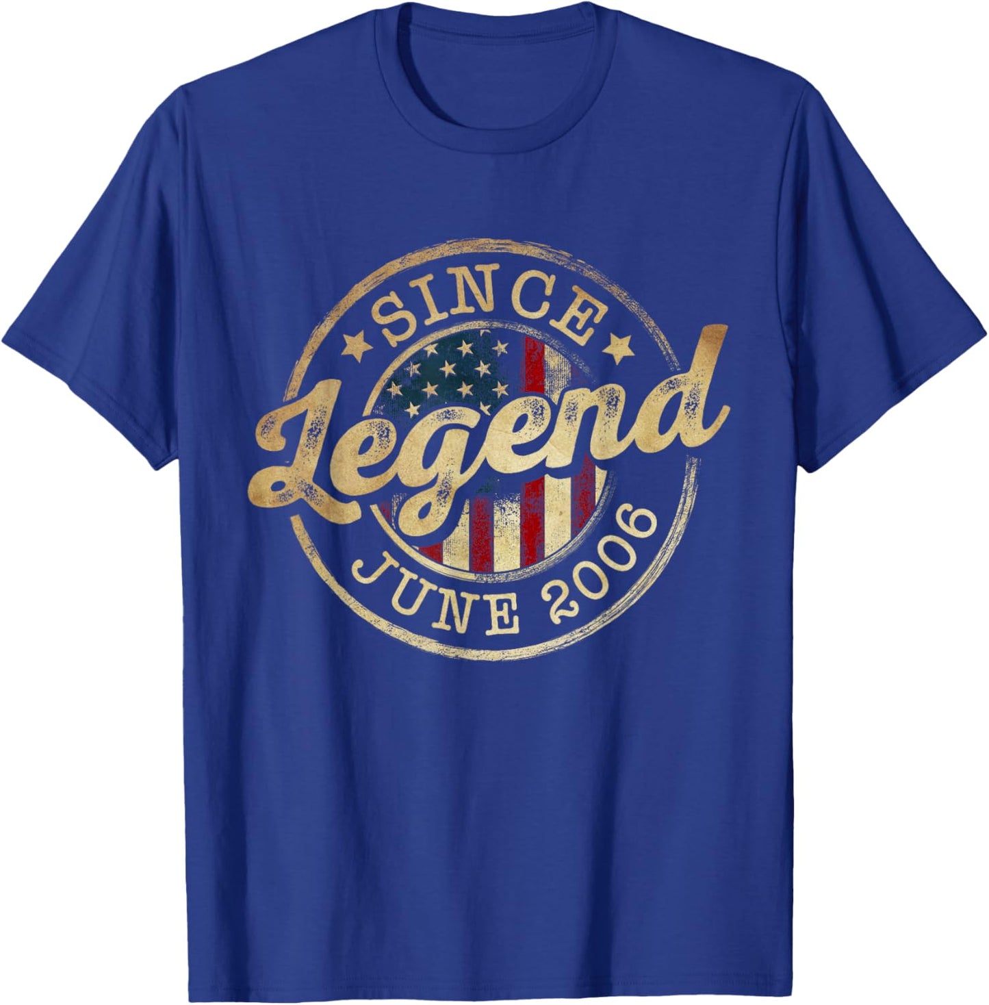 Legend Since June 2006 Vintage 20th Birthday Classic T-Shirt - T-Shirt | Royal