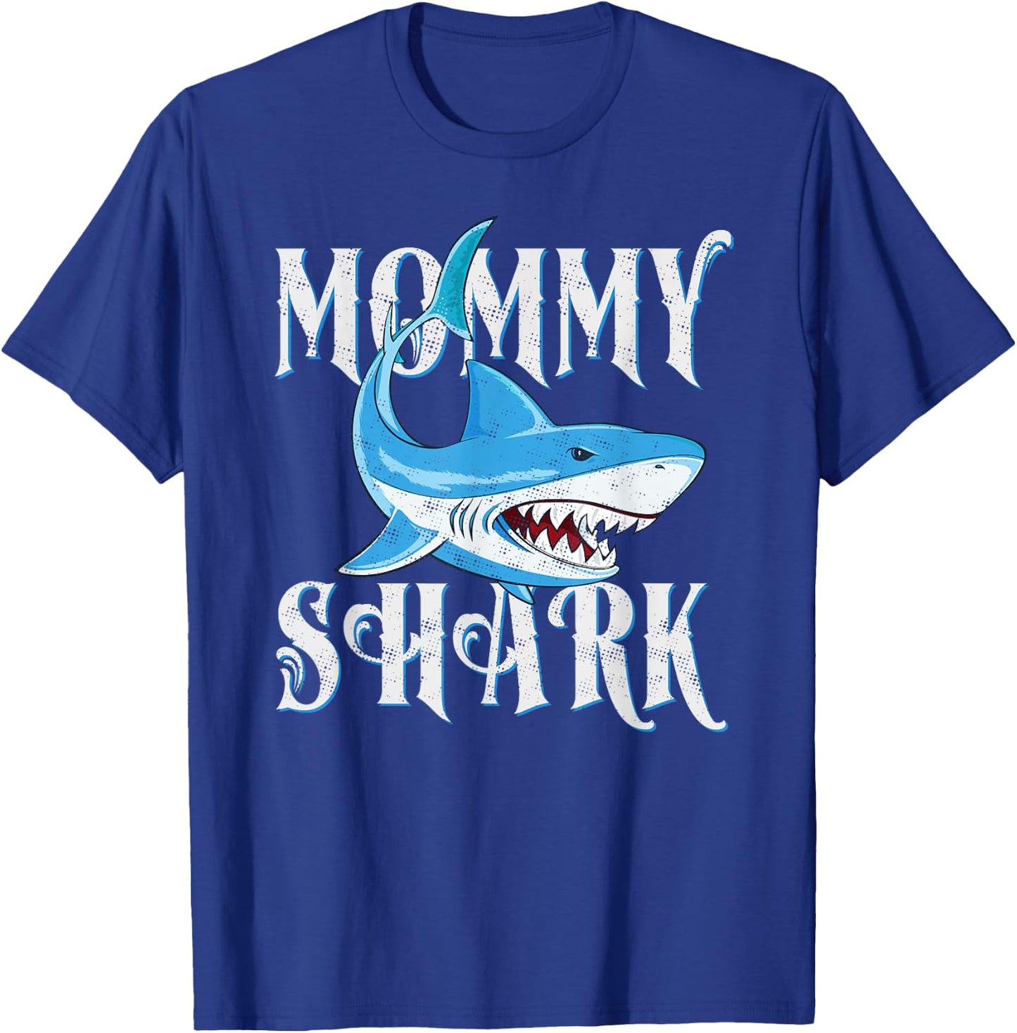 Mommy Shark Shirt, Funny Mom Matching Gift T-Shirt - T-Shirt | Royal