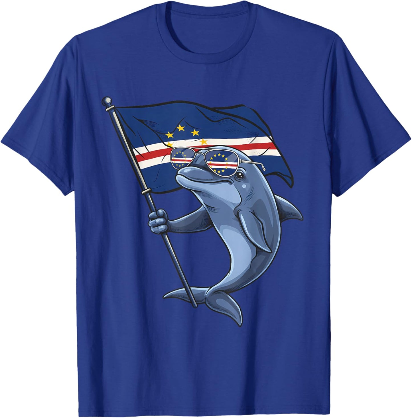 Cape Verde Flag Cape Verdean Roots Cabo Verde T-Shirt - T-Shirt | Royal
