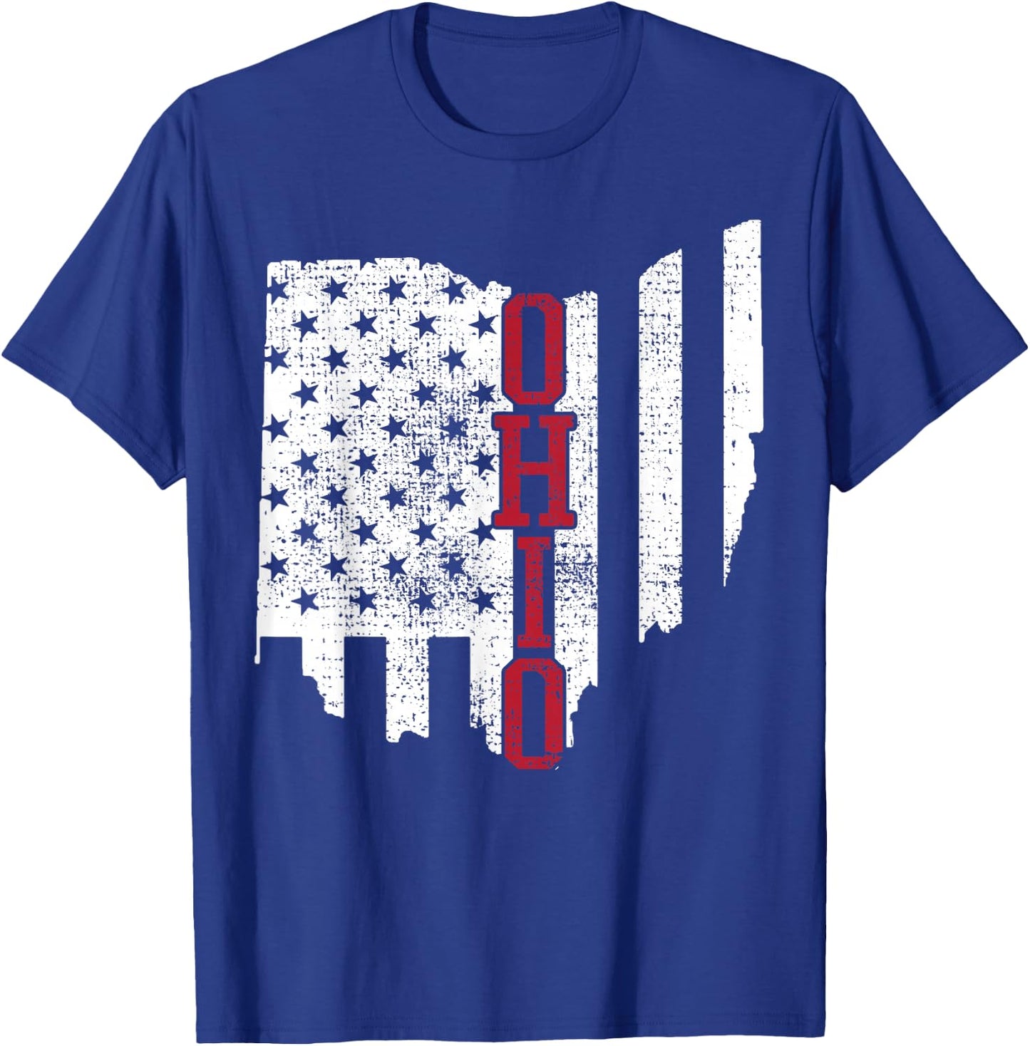 4th of July Ohio USA US Flag States Vintage T-Shirt - T-Shirt | Royal
