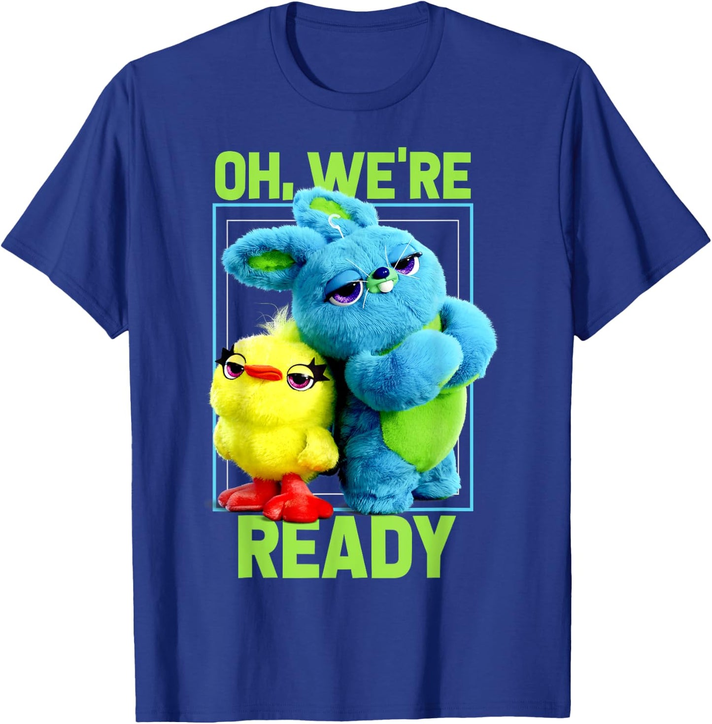 Pixar Toy Story 4 Ducky & Bunny Oh, We're Ready T-Shirt - T-Shirt | Royal