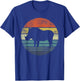 Warthog Lover Gift Funny Retro Vintage Zoo Animal Silhouette T-Shirt - T-Shirt | Royal