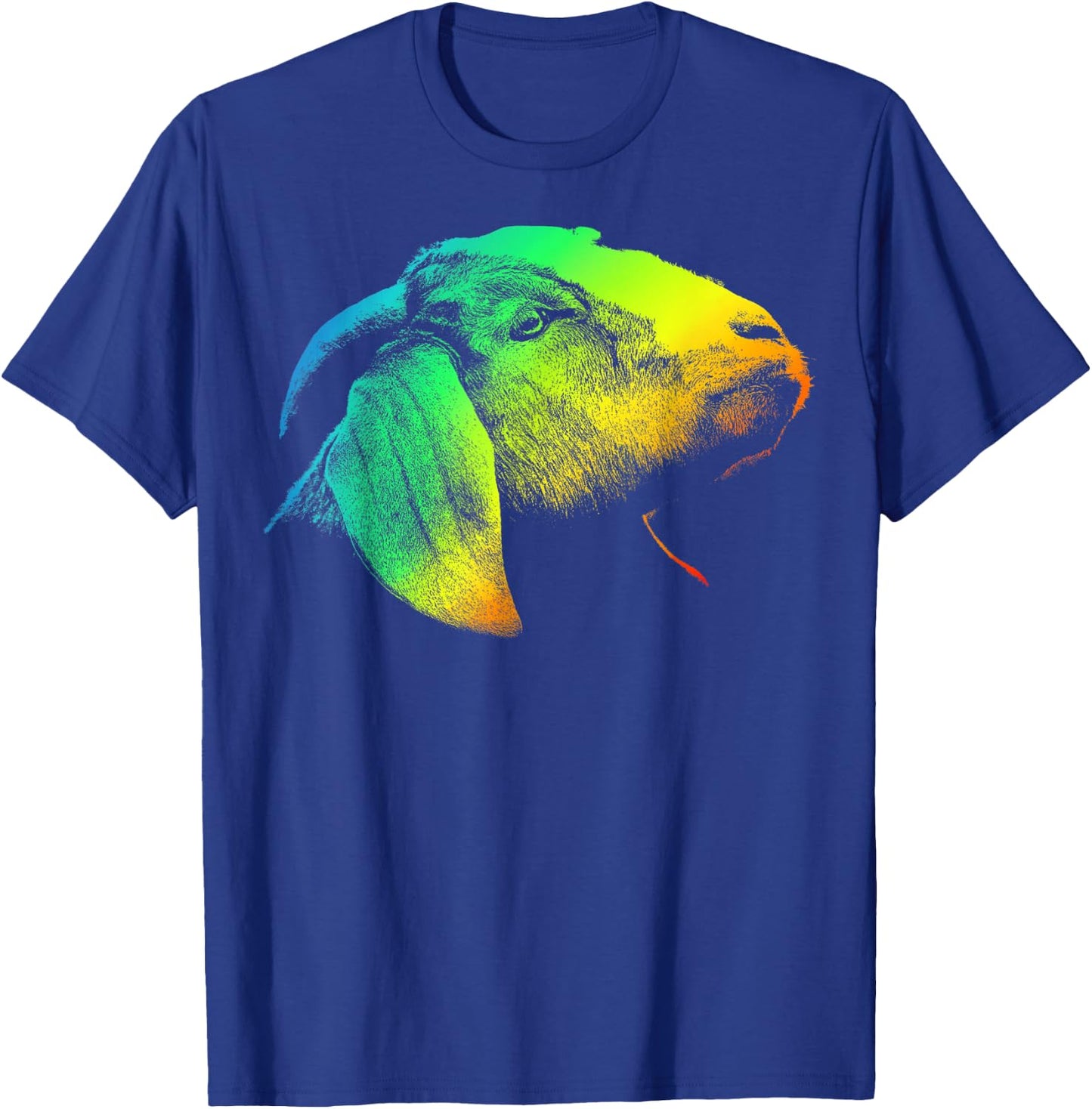 BOER GOAT Colorful Rainbow Retro T-Shirt - T-Shirt | Royal
