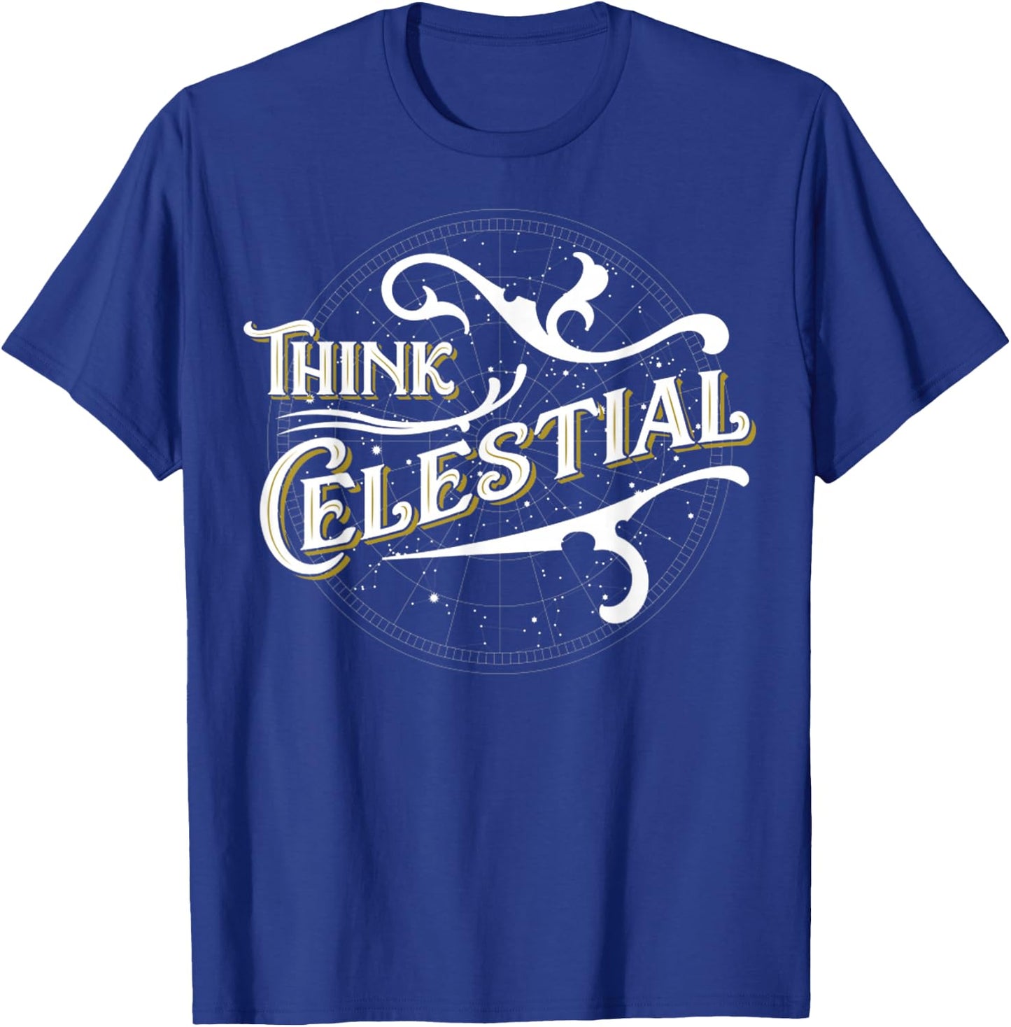Vintage Think Celestial Inspirational Design Women T-Shirt - T-Shirt | Royal