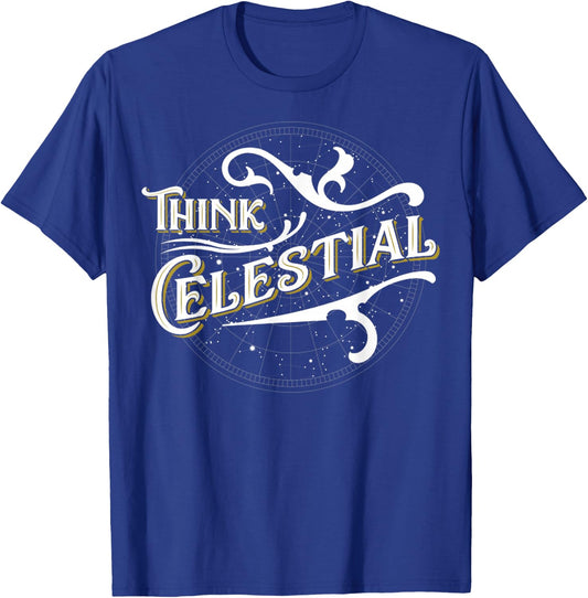 Vintage Think Celestial Inspirational Design Women T-Shirt - T-Shirt | Royal