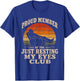 Vintage Proud Member of The Just Resting My Eyes Club Dad T-Shirt - T-Shirt | Royal