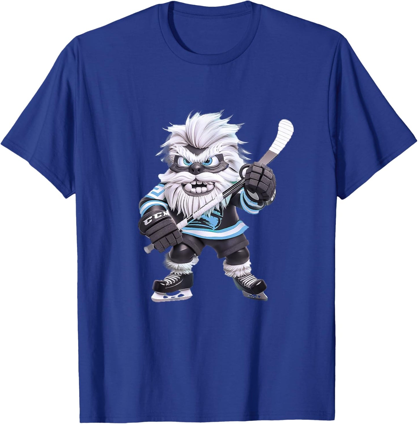 Eddy's Canyon Hockey Utah Hockey , -Adults, Black, Small, Short Sleeve, Modern Casual, Cartoon, Birthday T-Shirt - T-Shirt | Royal