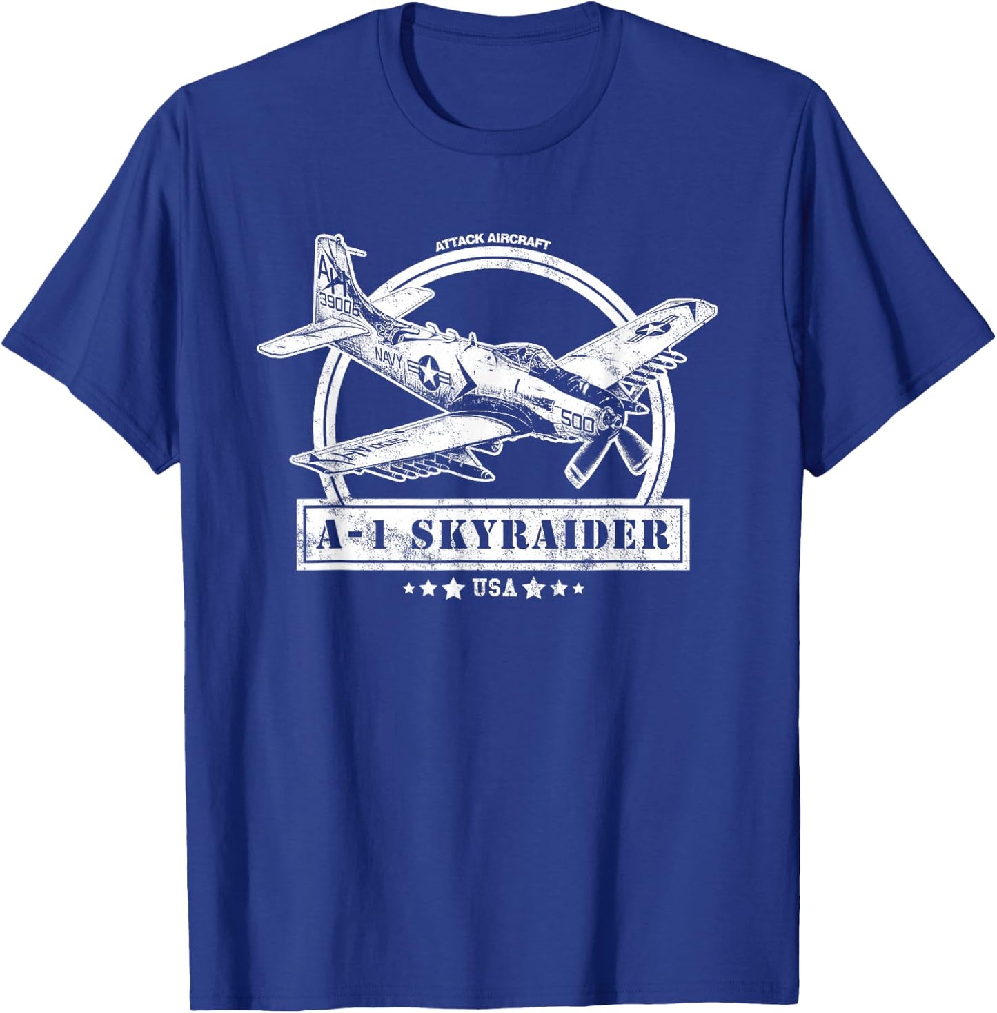 A-1 Skyraider Aircraft T-Shirt - T-Shirt | Royal