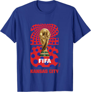 Kids FIFA World CUP26 Kansas City Trophy Color T-Shirt - T-Shirt | Royal