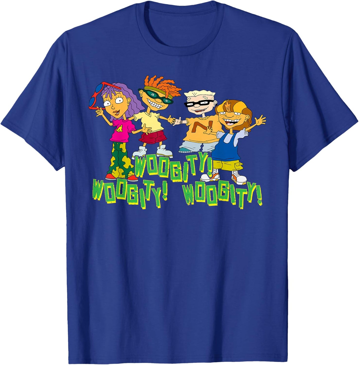 Nickelodeon Rocket Power Character Group Woogity T-Shirt - T-Shirt | Royal