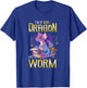 I'm a Book Dragon, Not a Worm! Funny Book Lover Gift T-Shirt - T-Shirt | Royal
