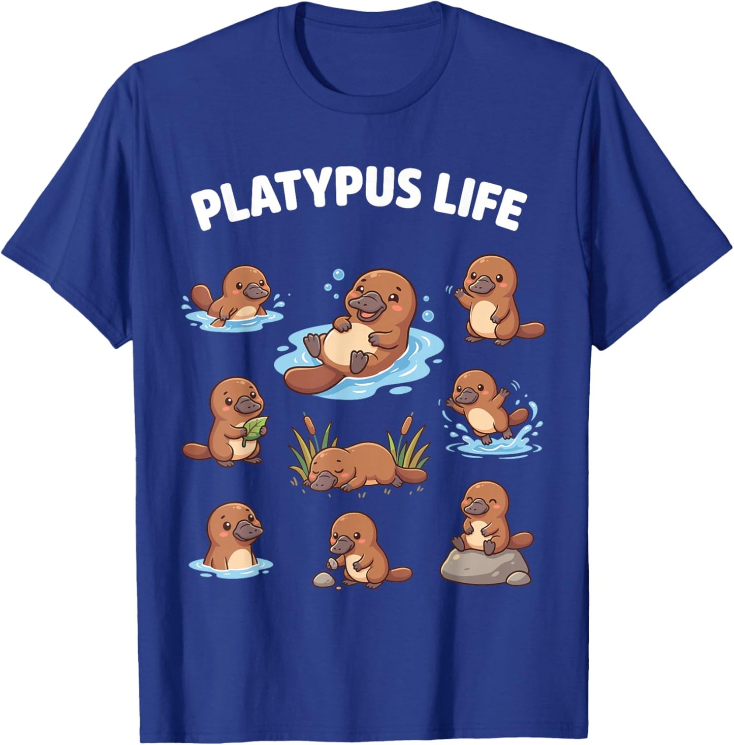 Platypus Life Funny Platypus Humor Women Kids T-Shirt - T-Shirt | Royal