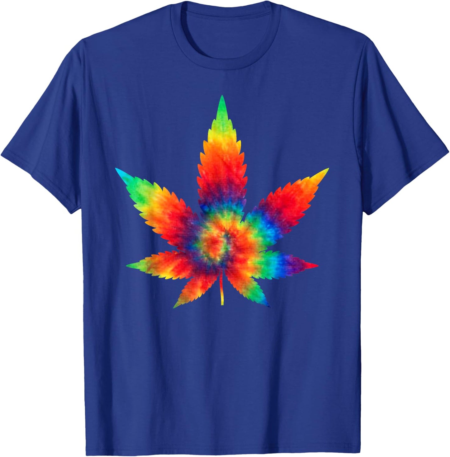 Cannabis - Weed Tie Dye Hippie Stoner Shirt Gift T-Shirt - T-Shirt | Royal