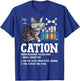 Cation Funny Chemistry Science Teacher Cat Men Women Kids T-Shirt - T-Shirt | Royal