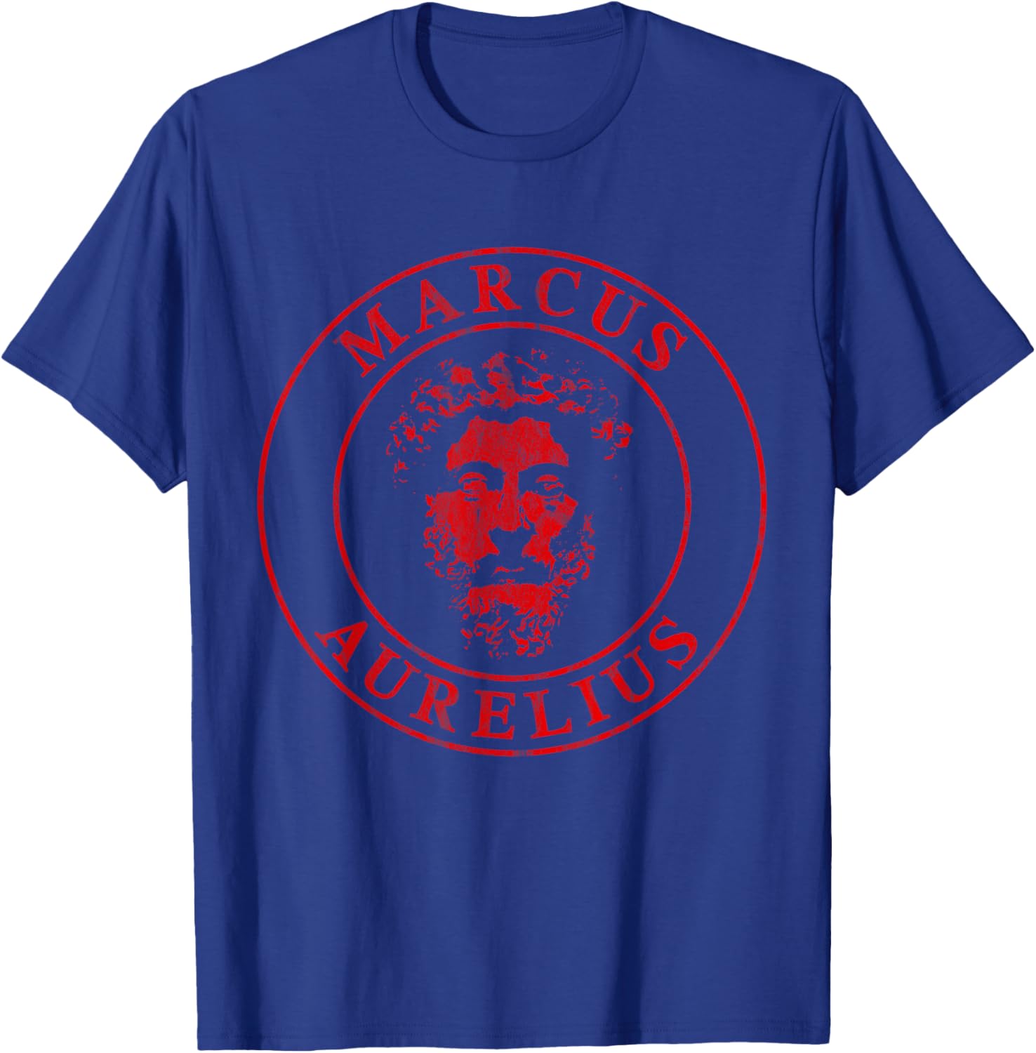 The Great Stoic Marcus Aurelius - v5 Vintage T-Shirt - T-Shirt | Royal