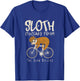 Funny Sloth Cycling Team Love Sloths Bicycle T-Shirt - T-Shirt | Royal