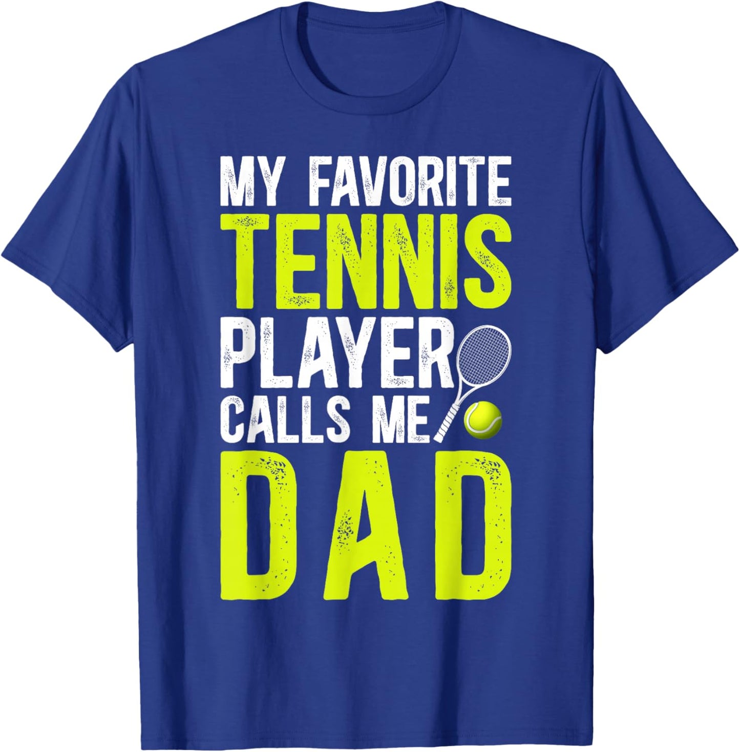 Proud Tennis Dad Of A Tennis Player Dad Tennis Father T-Shirt - T-Shirt | Royal