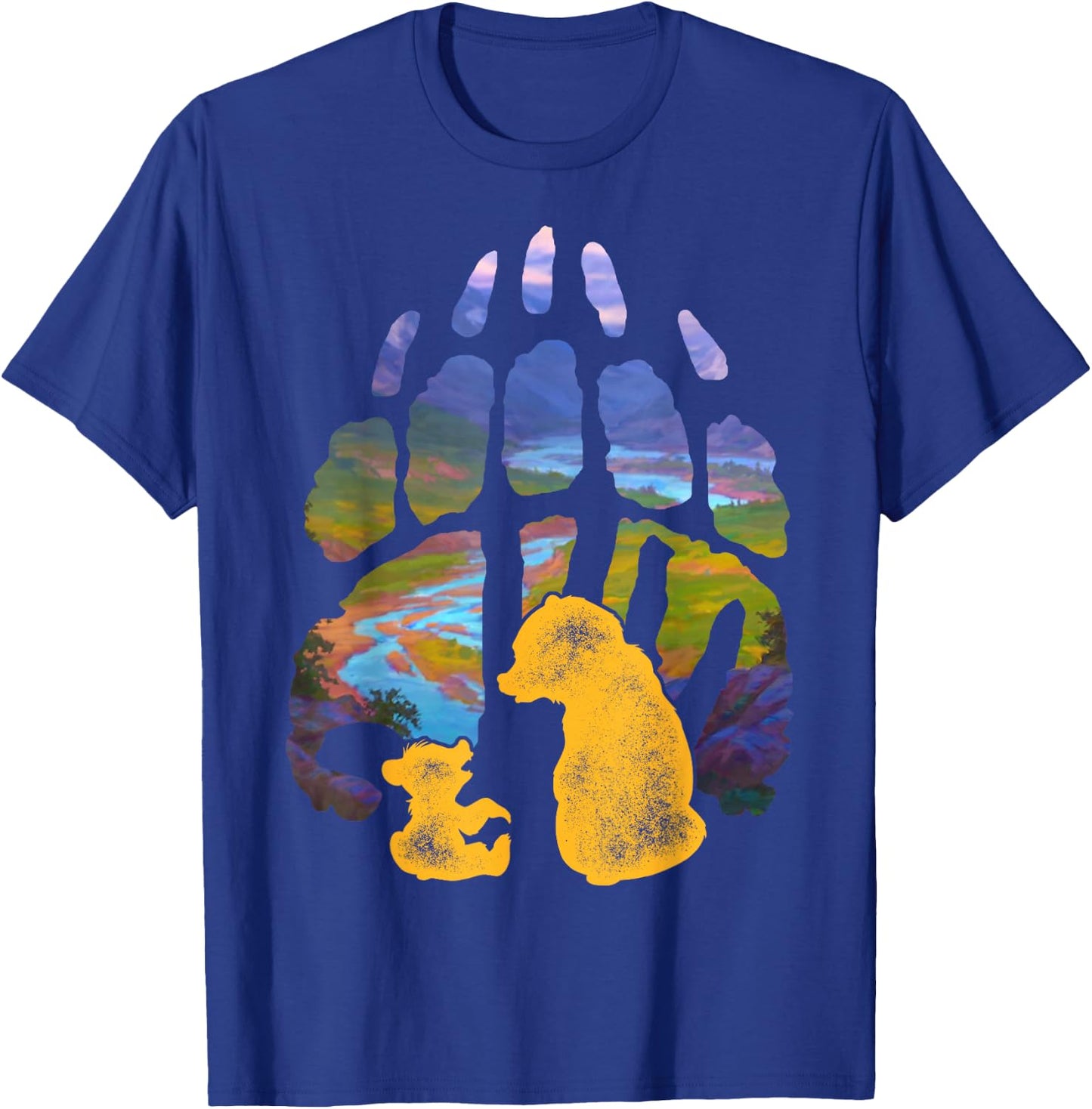 Disney Brother Bear Kenai Koda Paw Silhouette T-Shirt - T-Shirt | Royal