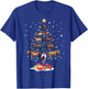 Horse Tree Christmas Horses Xmas Gifts Girls T-Shirt - T-Shirt | Royal