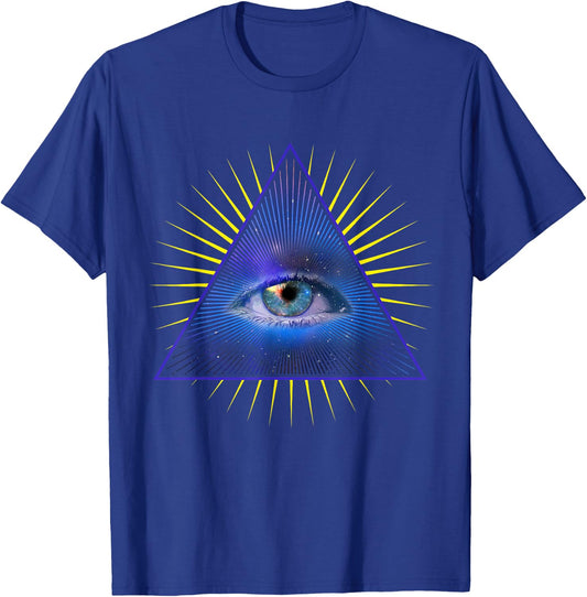 All Seeing Eye Shirt Psychic Meditation Illuminati T Shirt T-Shirt - T-Shirt | Royal