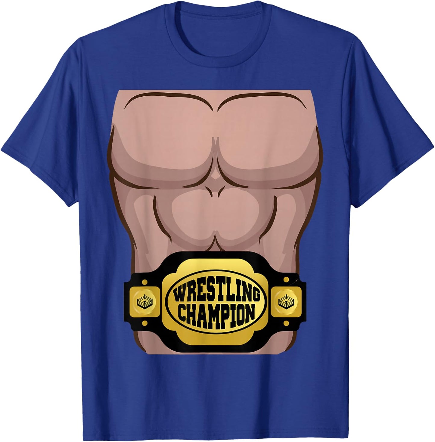Champion Belt Wrestler Costume Halloween Shirt Kids Adult T-Shirt - T-Shirt | Royal