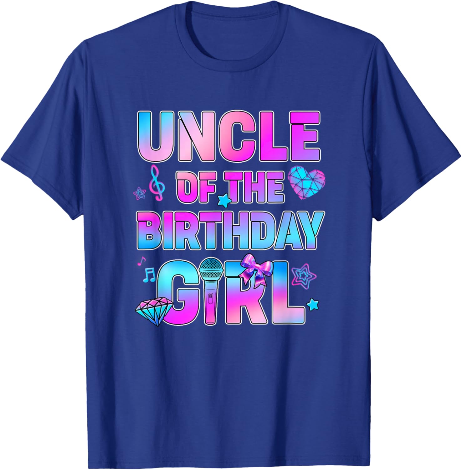 Uncle of The K-Pop Birthday Girls Korean Music Family T-Shirt - T-Shirt | Royal