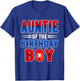 Auntie of The Birthday Boy Spider Web Birthday Party T-Shirt - T-Shirt | Royal