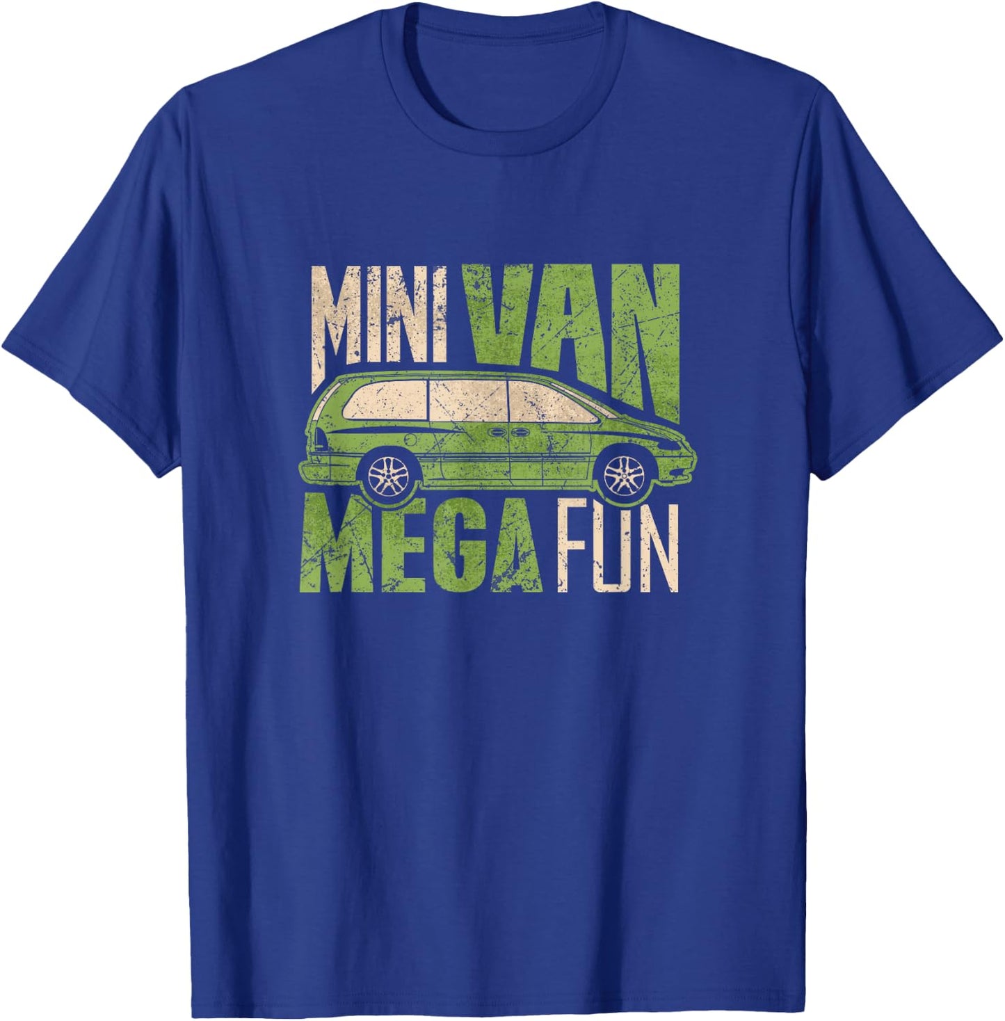 Funny Mini Van Mega Fun Mom Dad T-Shirt - T-Shirt | Royal