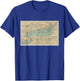 Lake Ontario Lighthouse Map T-Shirt - T-Shirt | Royal