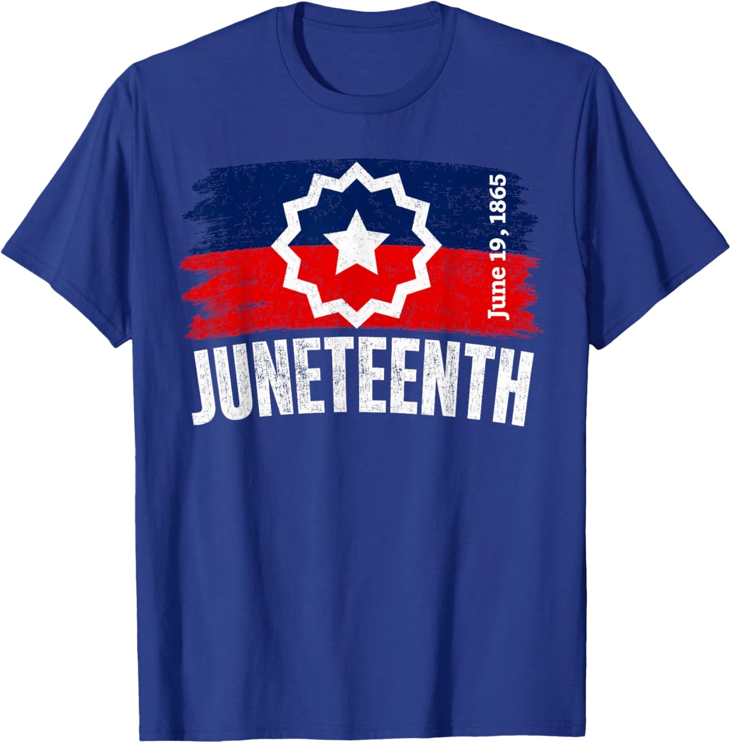 Juneteenth Flag Shirts Men Women T-Shirt - T-Shirt | Royal