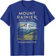 Stunning Mount Rainier National Park Scenic T-Shirt - T-Shirt | Royal