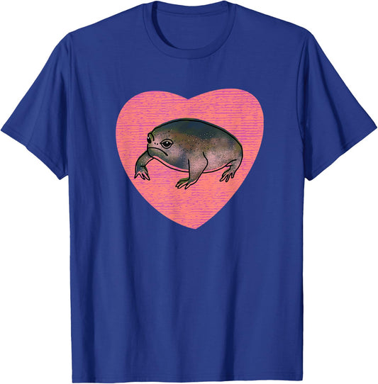 Cute Black Desert Rain Frog Love Heart T-Shirt - T-Shirt | Royal
