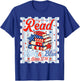 4th of July Patriotic Read White Blue Books Men Women Kid T-Shirt - T-Shirt | Royal