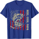 Reel Cool Papa Fishing Vintage American Flag Men's T-Shirt - T-Shirt | Royal