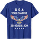 USA 250th Year Anniversary America 250 Eagle American Flag T-Shirt - T-Shirt | Royal