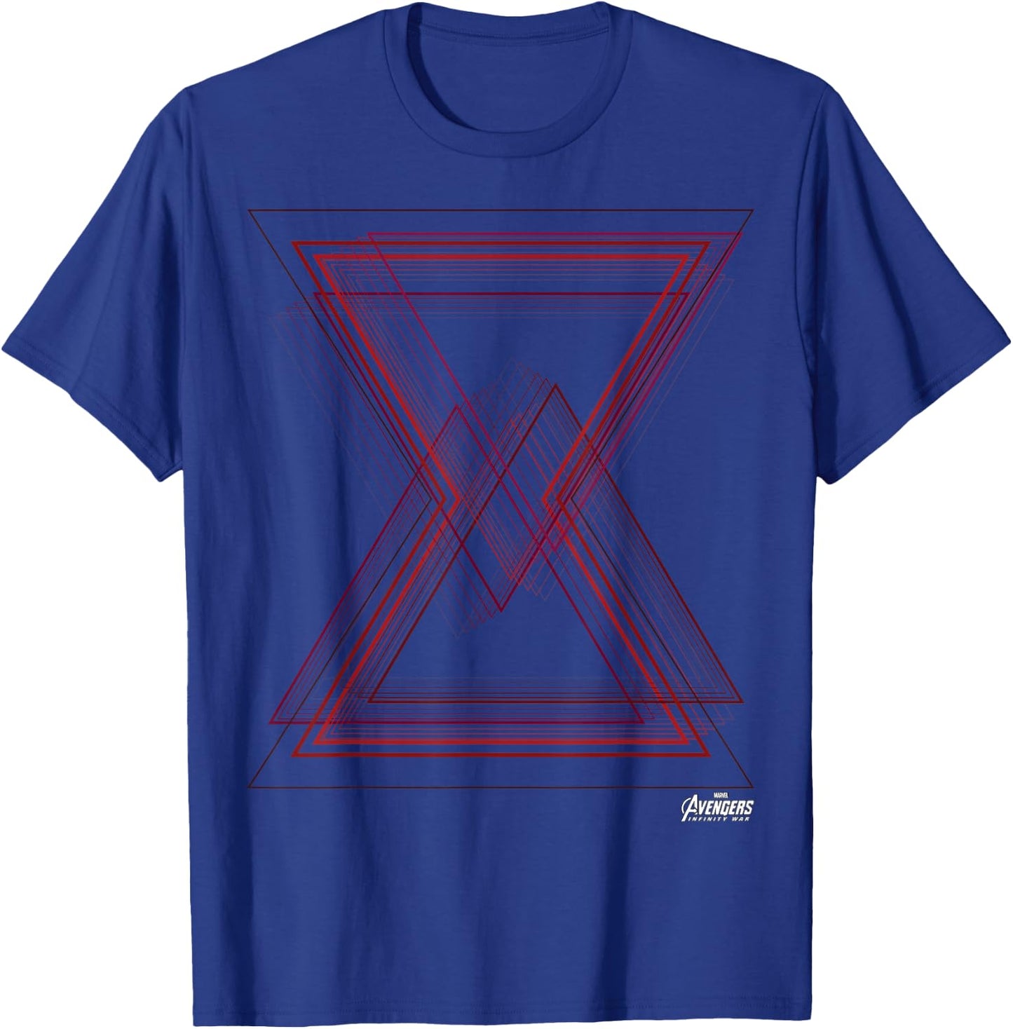 Marvel Avengers Infinity War Black Widow Geo Logo T-Shirt - T-Shirt | Royal