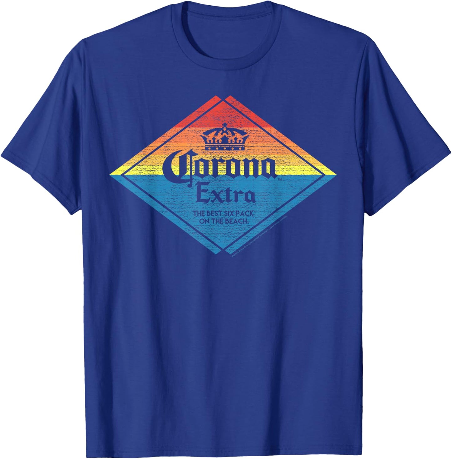 Officially Licensed Corona Extra Beach Triangle T-Shirt - T-Shirt | Royal
