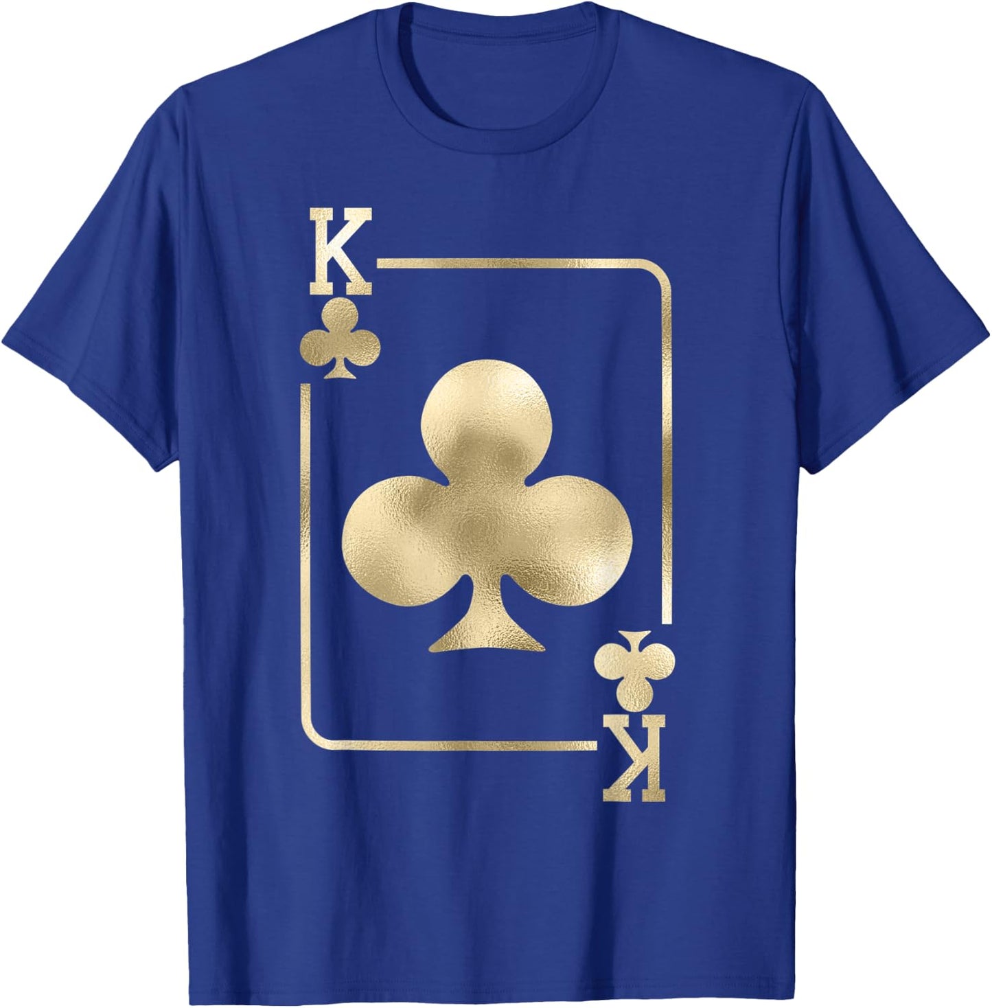 King of Clubs Playing Card Halloween Costume Glam T-Shirt - T-Shirt | Royal