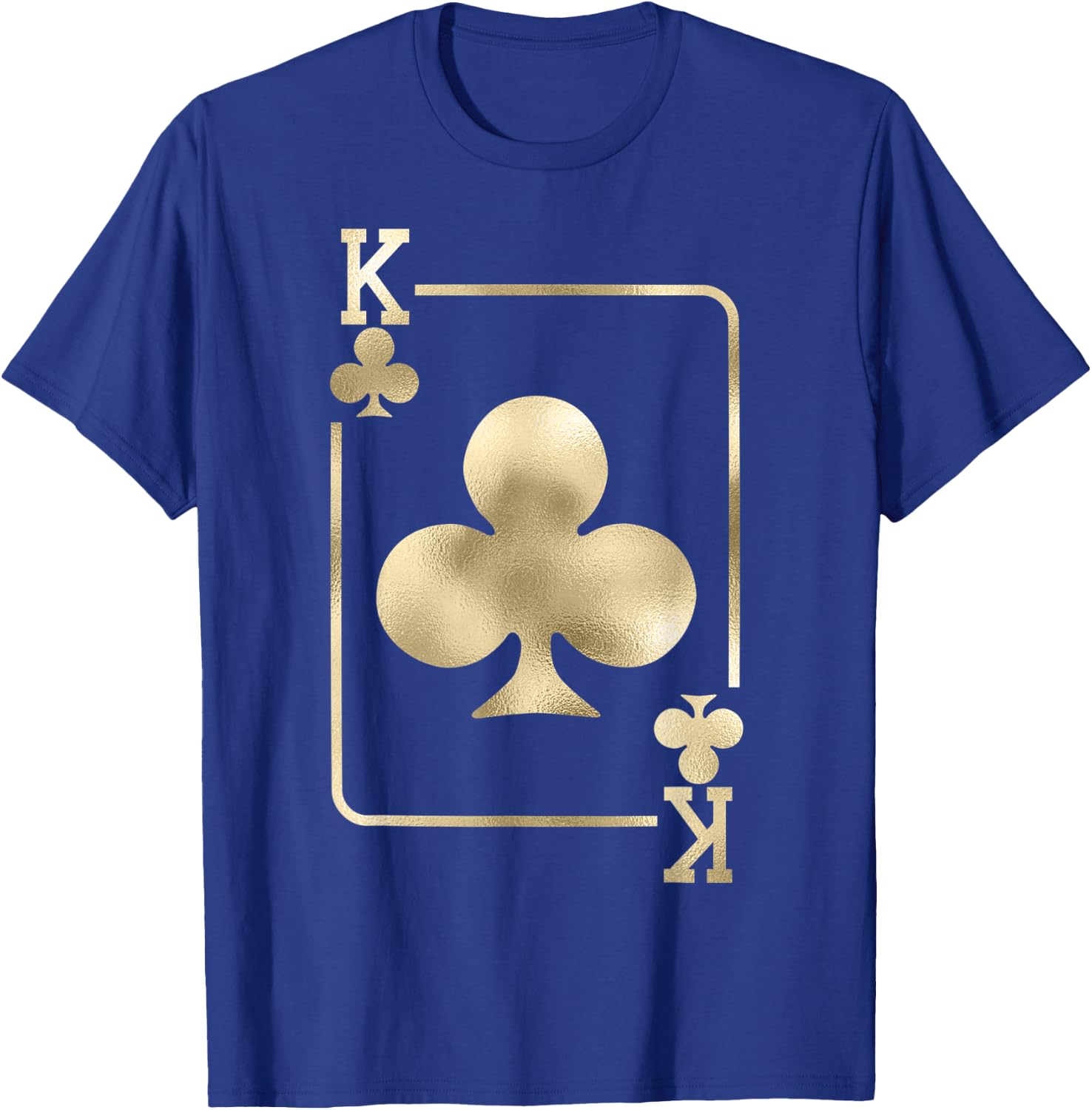 King of Clubs Playing Card Halloween Costume Glam T-Shirt - T-Shirt | Royal