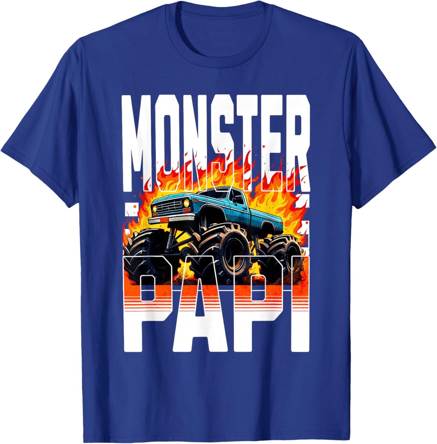 Monster Truck Papi Family Matching Monster Truck Fans T-Shirt - T-Shirt | Royal